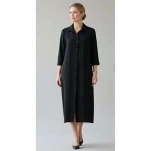 Lauren Ralph Lauren Wool Blend Shirt Dress Size 12 Midi